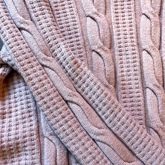 Philosophy Crew Neck Cable-Knit Pullover - Picture 4 of 4